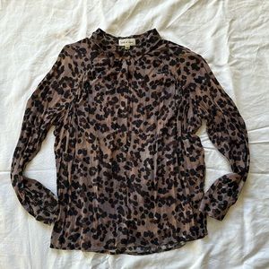 Cloth and Stone Leopard button up